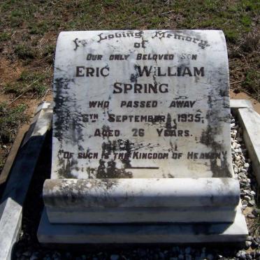 SPRING Eric William -1935