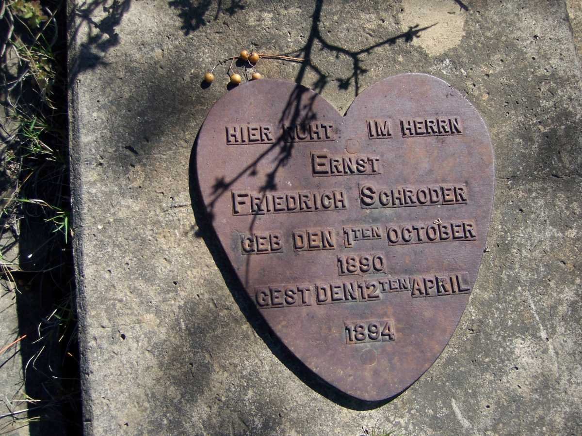 SCHRODER Ernst Friedrich 1890-1894