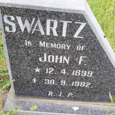 SWARTZ John F. 1899-1982