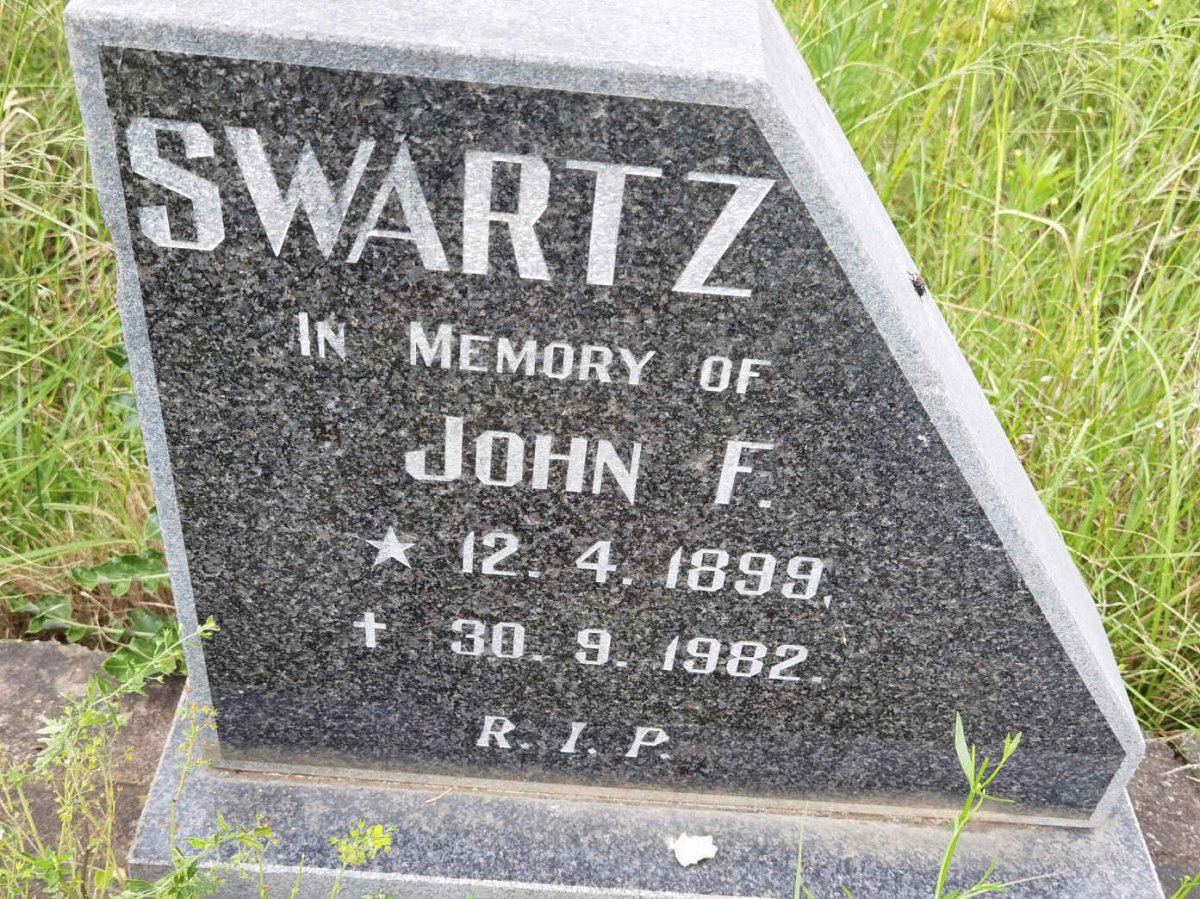 SWARTZ John F. 1899-1982