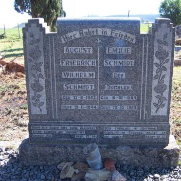 SCHMIDT August Friedrich Wilhelm 1862-1944 &amp; Emilie BUCHLER 1869-1953