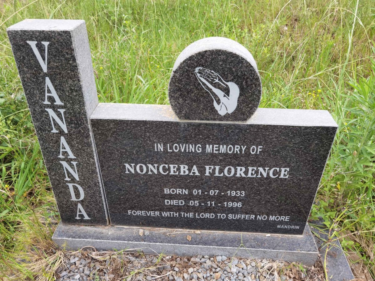 VANANDA Nonceba Florence 1933-1996