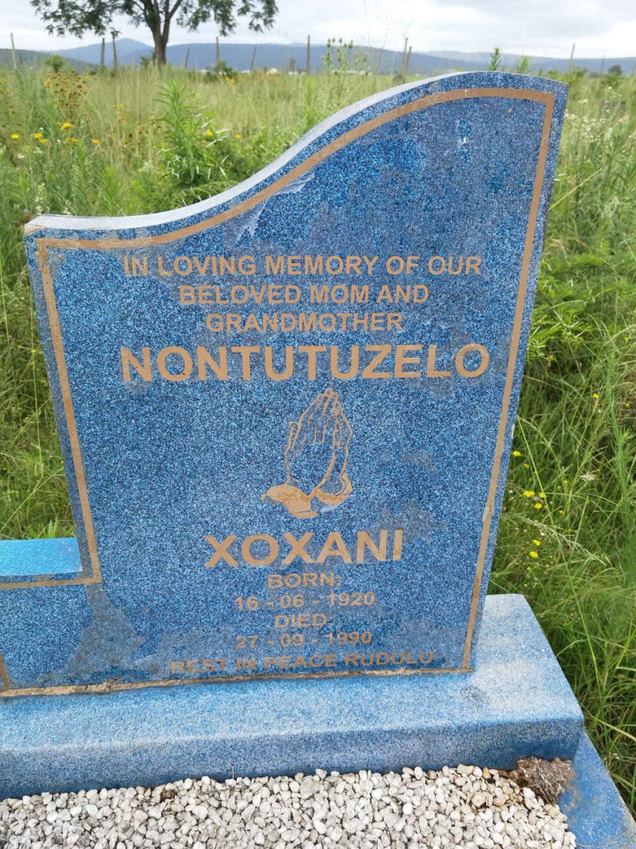 XOXANI Nontutuzelo 1920-1990