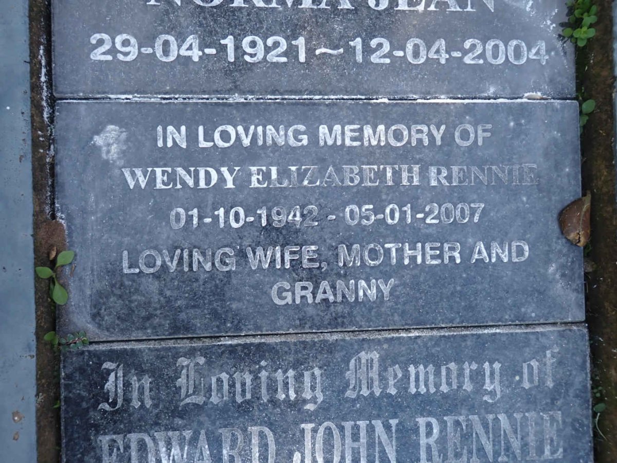 RENNIE Wendy Elizabeth 1942-2007