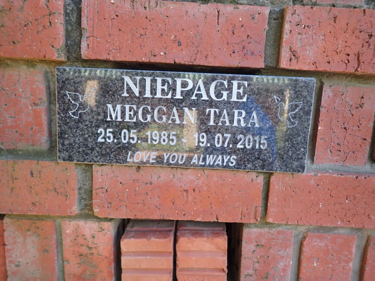 NIEPAGE Meggan Tara 1985-2015