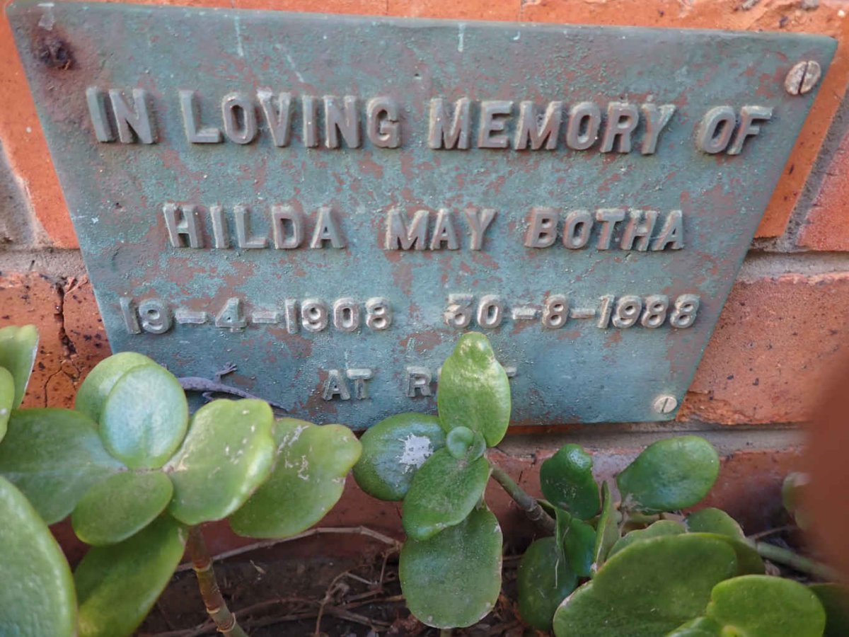 BOTHA Hilda May 1908-1988