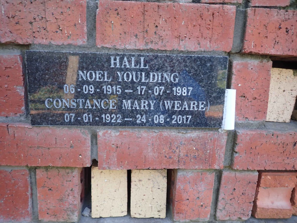 NOEL Noel Youlding 1915-1987 & Constance Mary WEARE 1922-2017