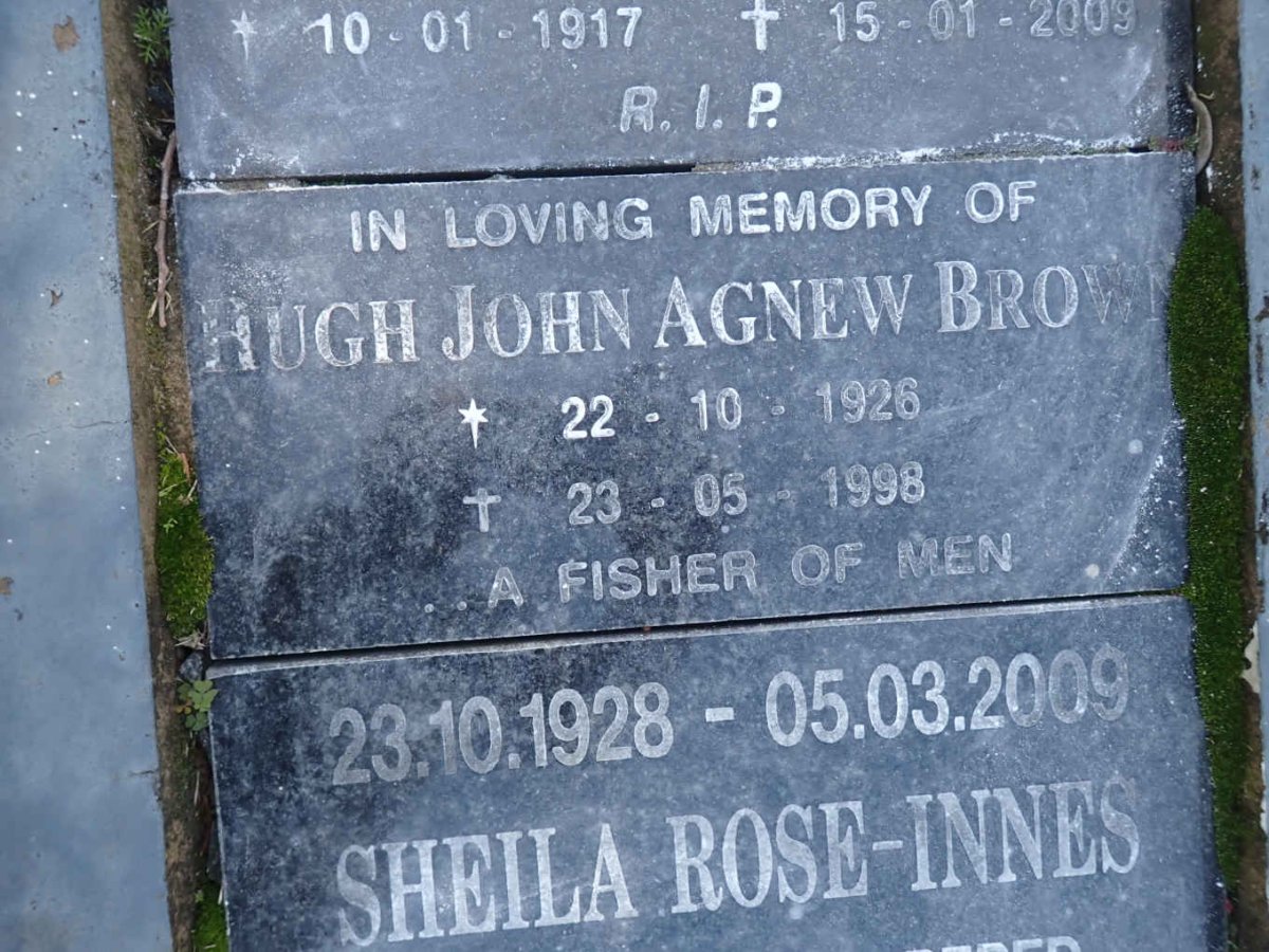 BROWN Hugh John Agnew 1926-1998