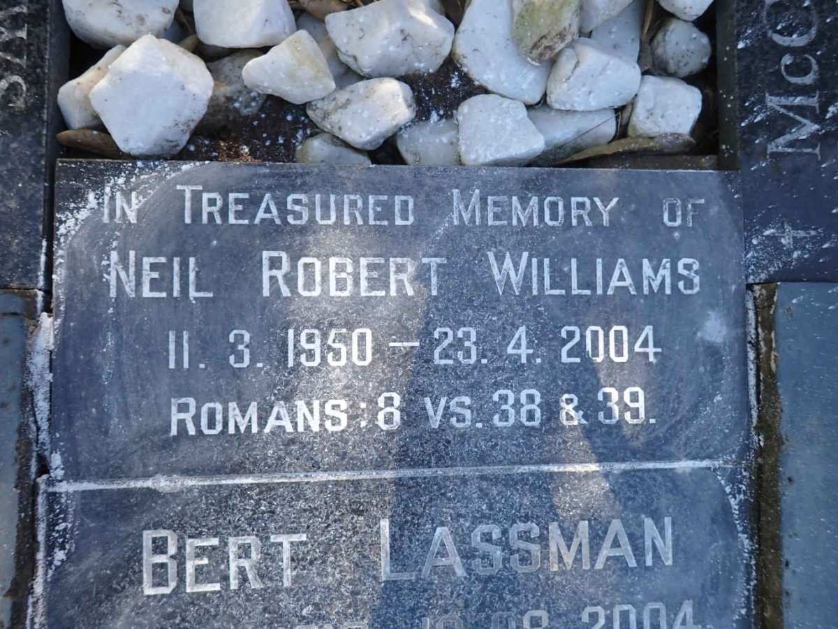 WILLIAMS Neil Robert 1950-2004