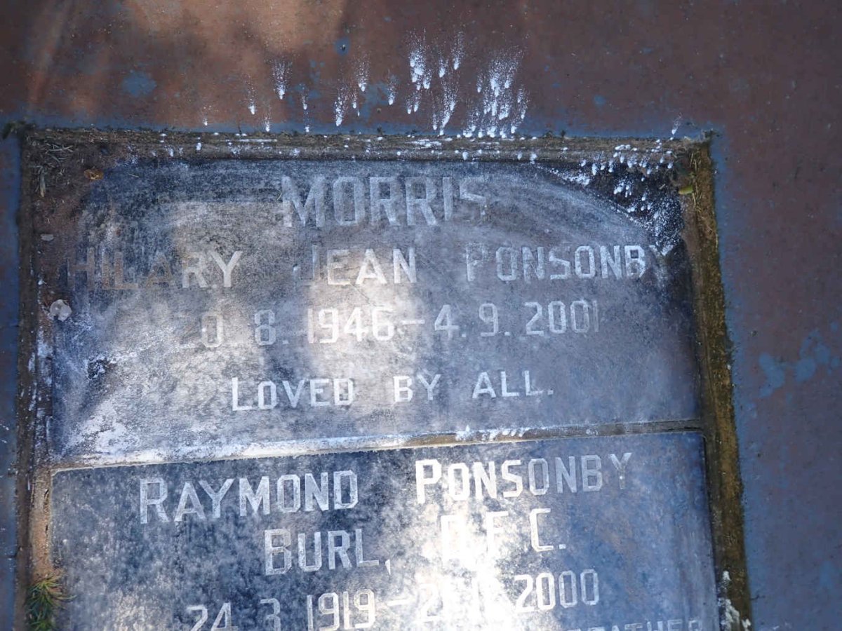 MORRIS Hilary Jean Ponsonby 1946-2001