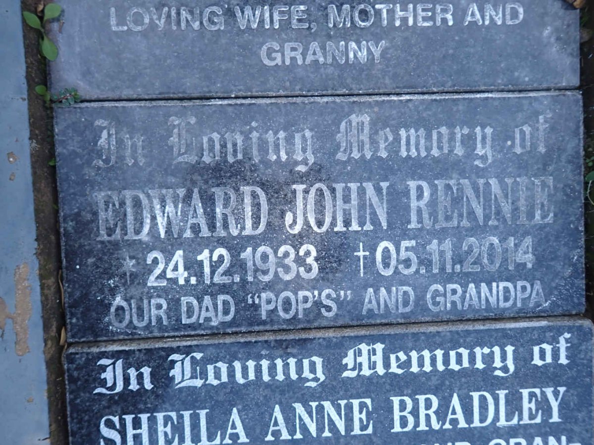 RENNIE Edward John 1933-2014