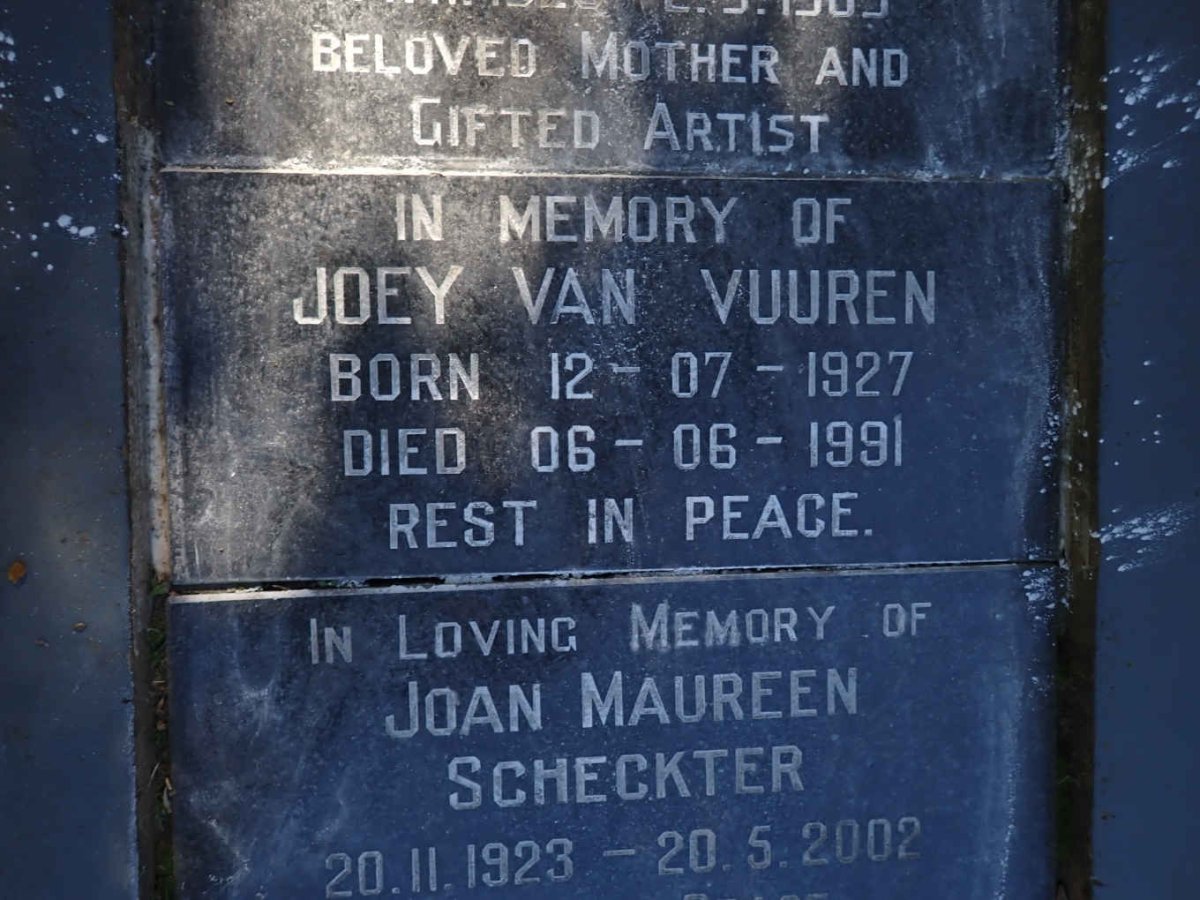 VUUREN Joey, van 1927-1991