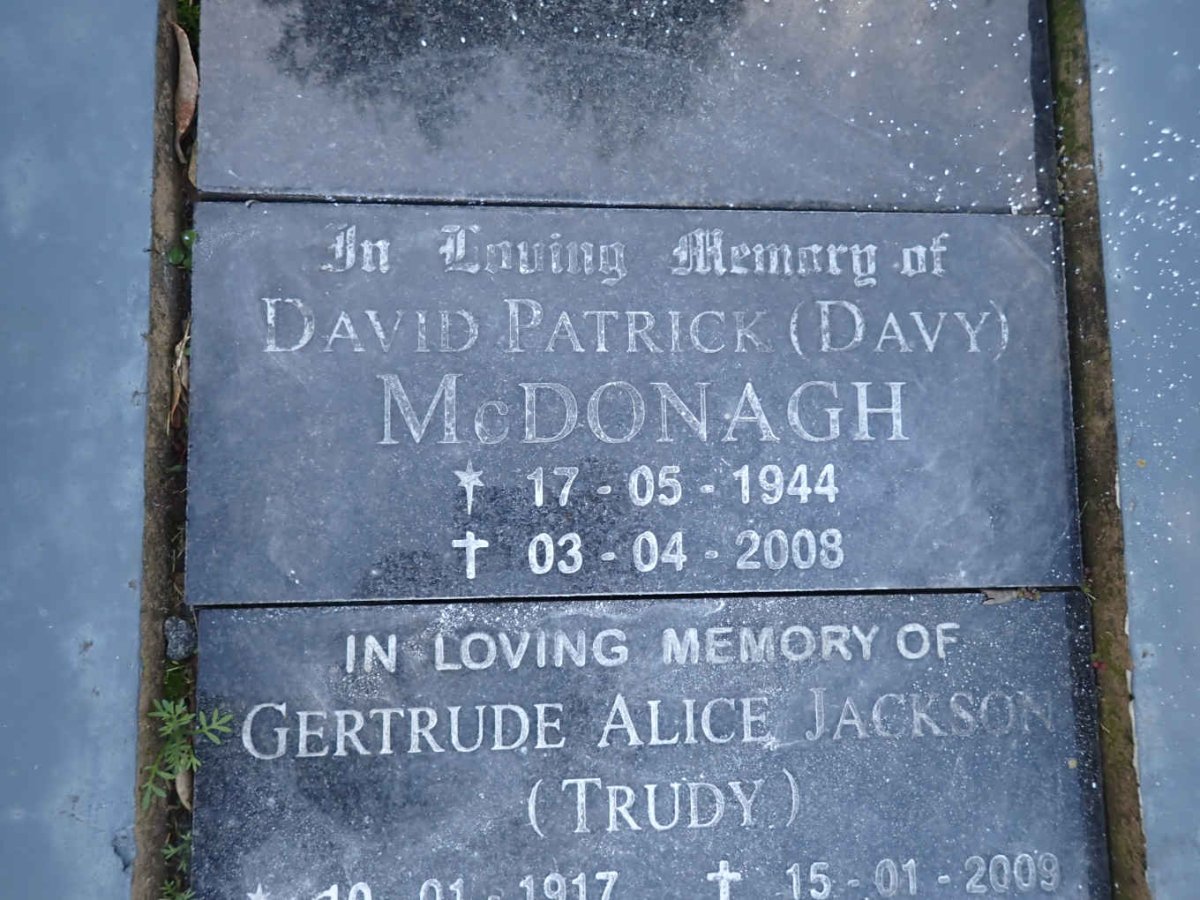 MCDONAGH David Patrick 1944-2008
