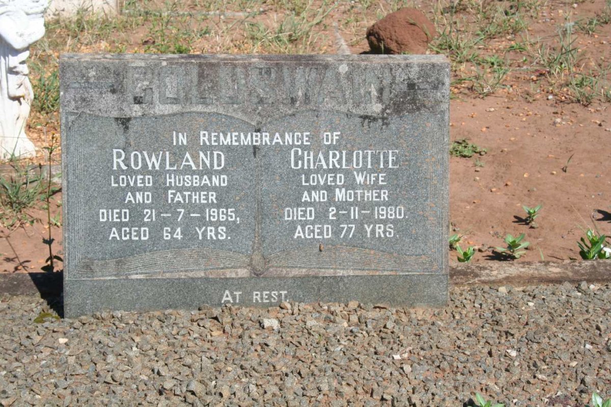 GOLDSWAIN Rowland -1965 &amp; Charlotte -1980