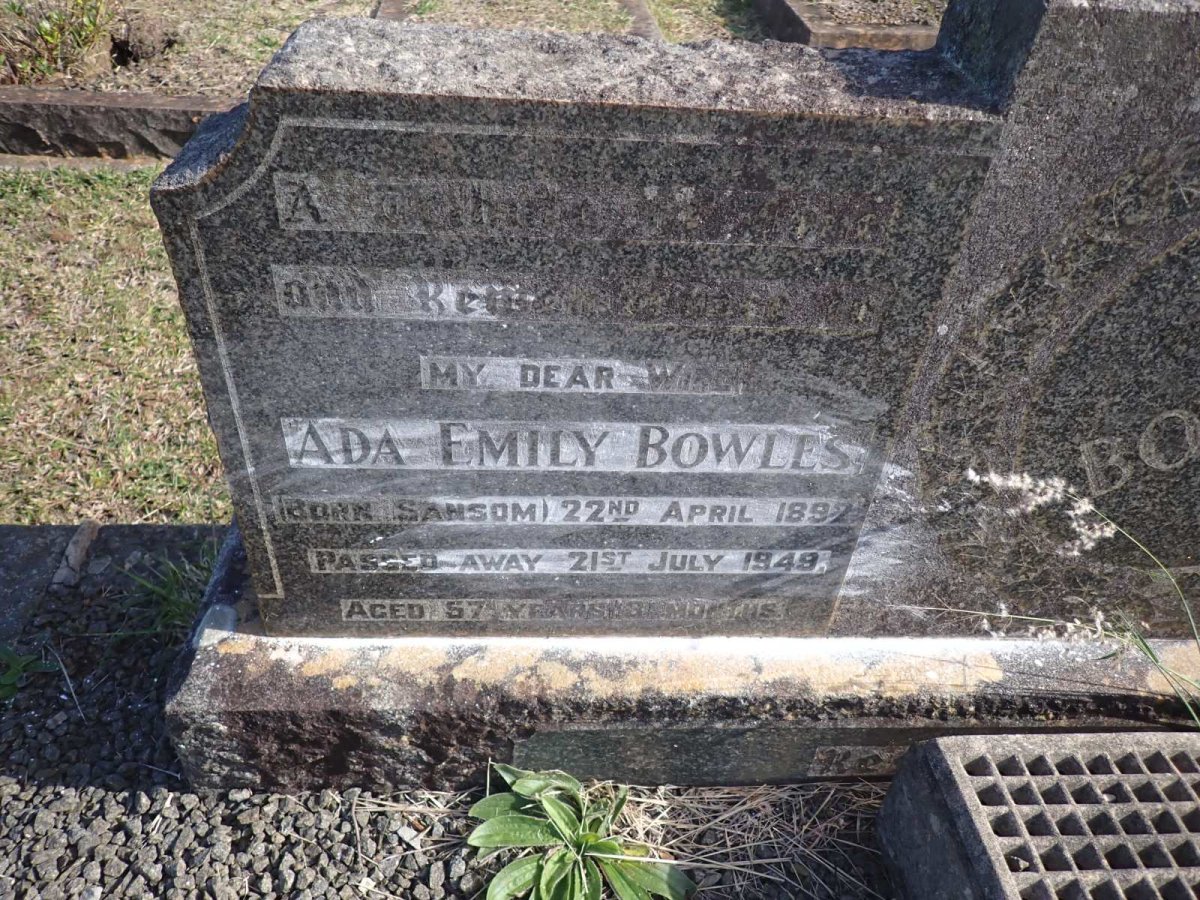 BOWLES Albert James -1954 &amp; Ada Emily 1892-1949 _2