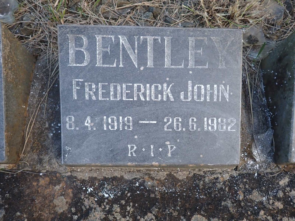 BENTLEY Frederick John 1919-1982