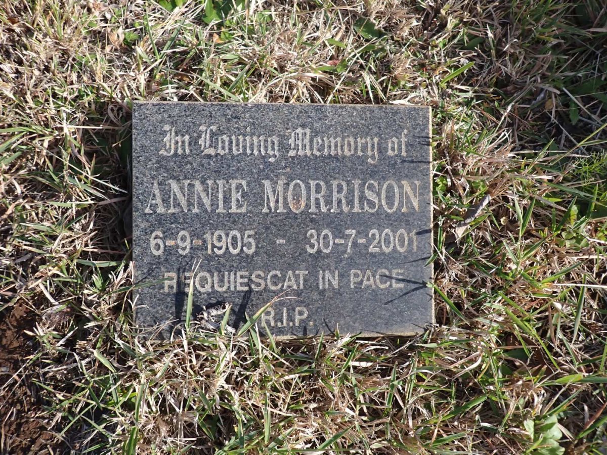 MORRISON Annie 1905-2001