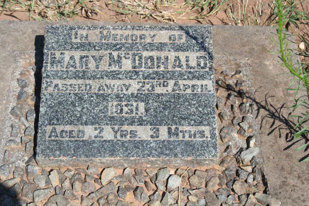 McDONALD Mary -1931