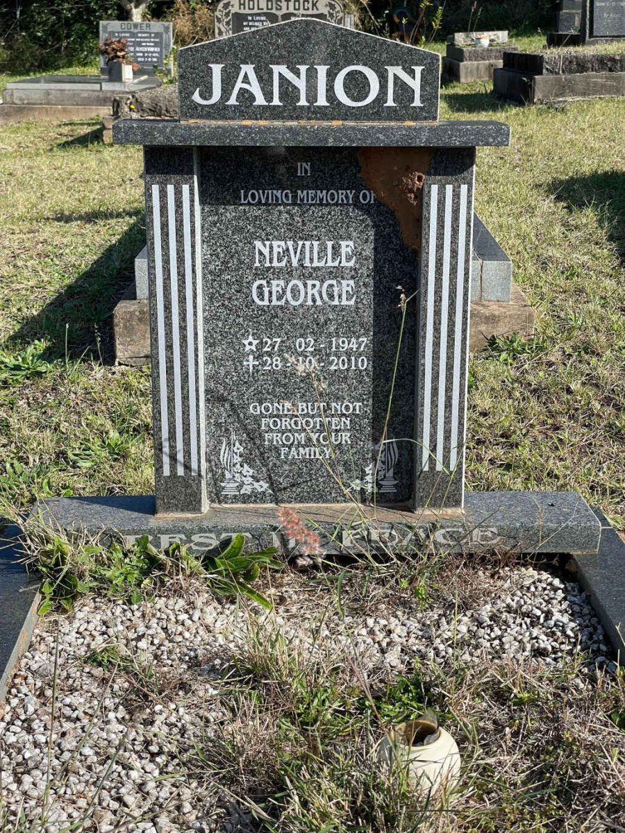 JANION Neville George 1947-2010