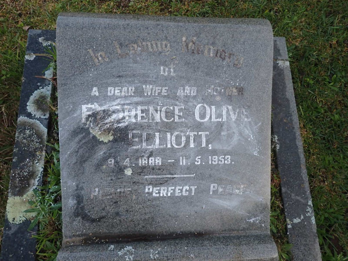 ELLIOTT Florence Olive 1888-1953
