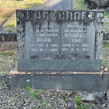 COCKCROFT Mark 1883-1965 &amp; Kathleen Enid 1898-1972