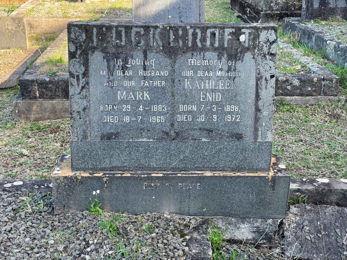 COCKCROFT Mark 1883-1965 &amp; Kathleen Enid 1898-1972