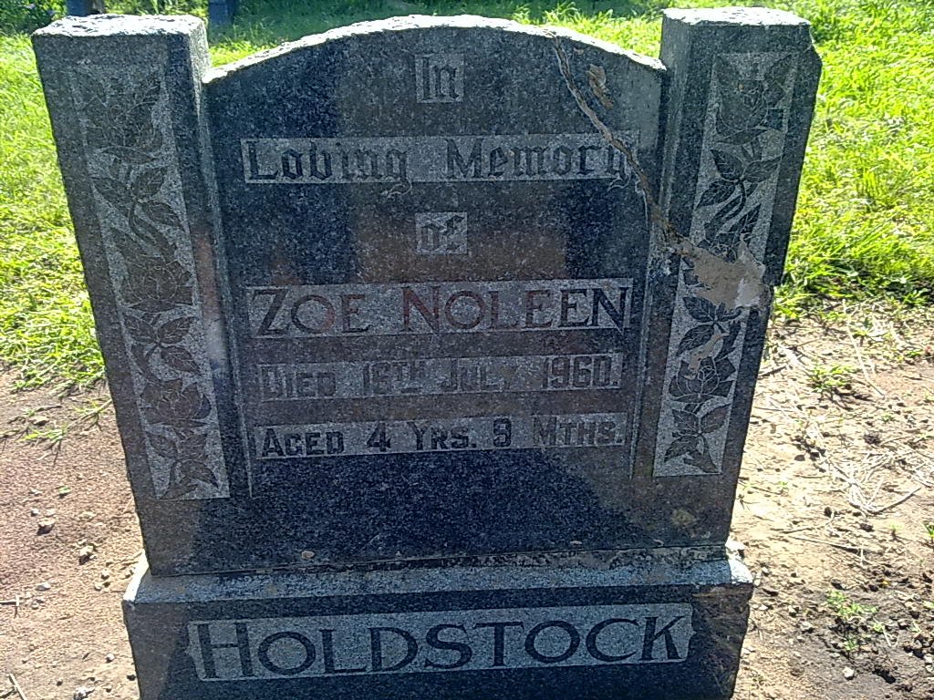 HOLDSTOCK Zoe Noleen -1960