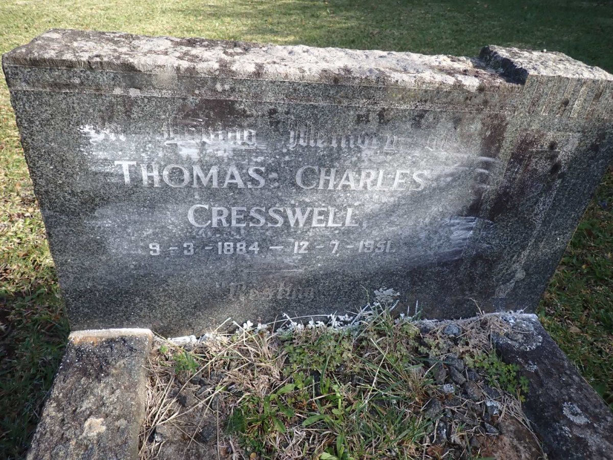 CRESSWELL Thomas Charles 1884-1951