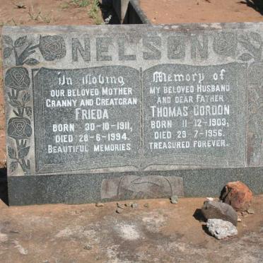 NELSON Thomas Gordon 1903-1956 &amp; Frieda 1911-1994