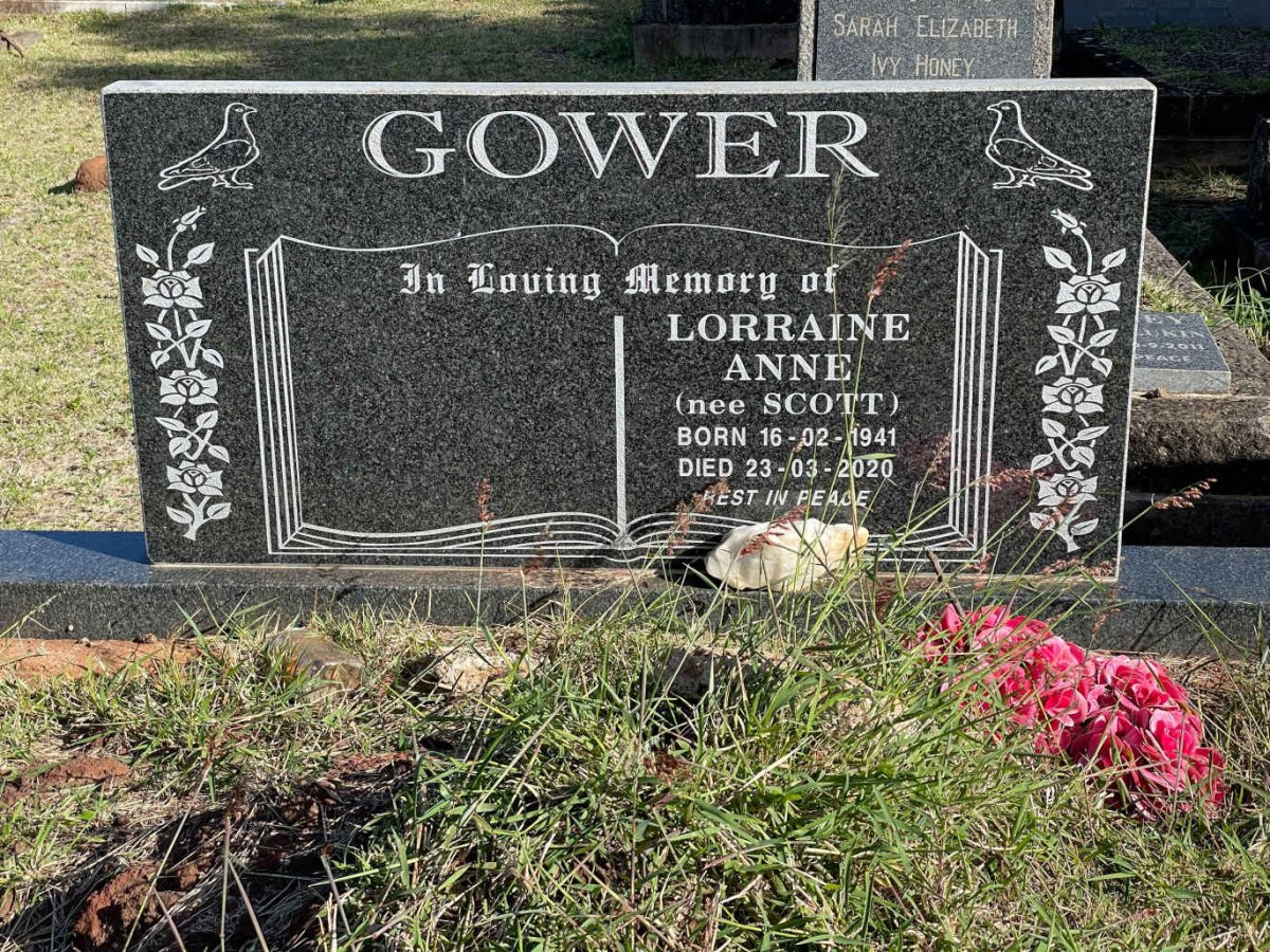 GOWER Lorraine Anne nee SCOTT 1941-2020