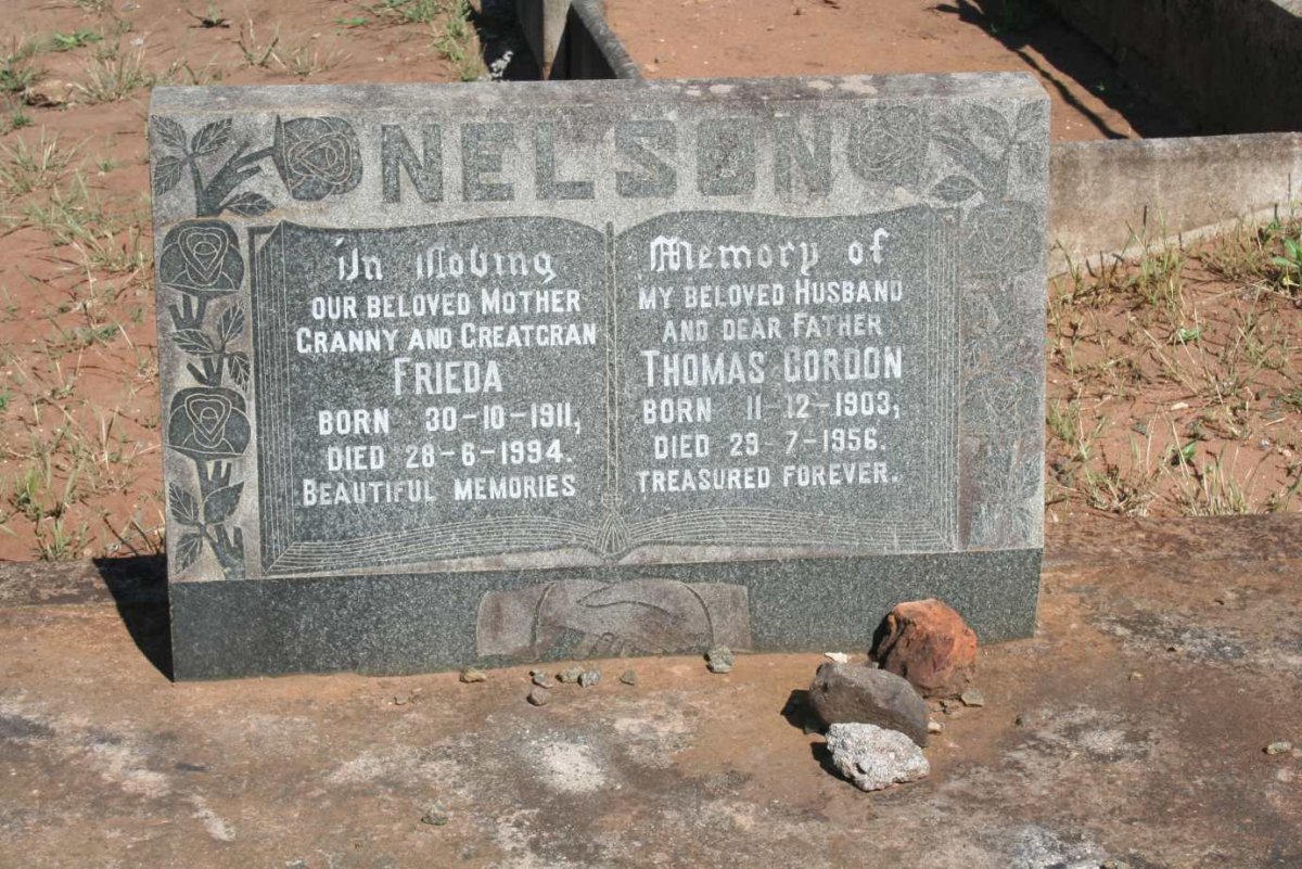 NELSON Thomas Gordon 1903-1956 &amp; Frieda 1911-1994