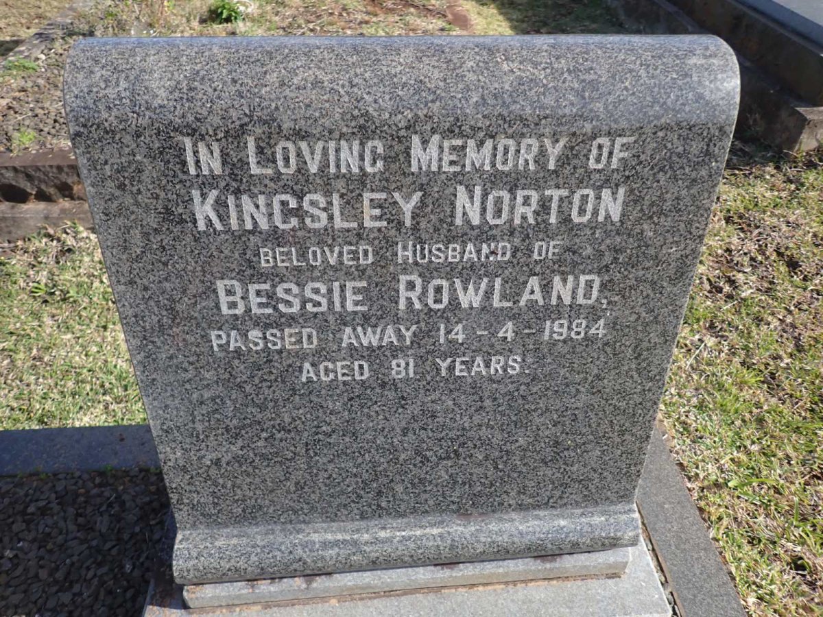 ROWLAND Kingsley Norton -1984