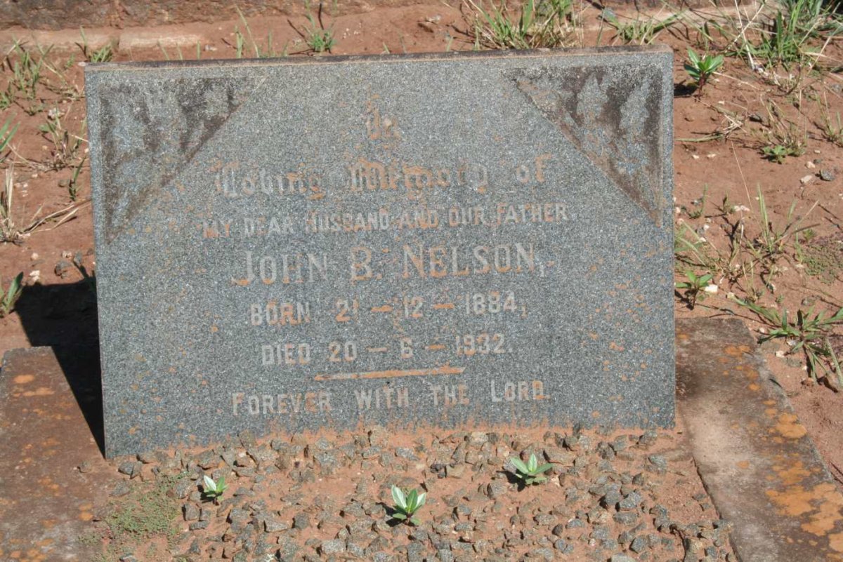 NELSON John B. 1884-1932