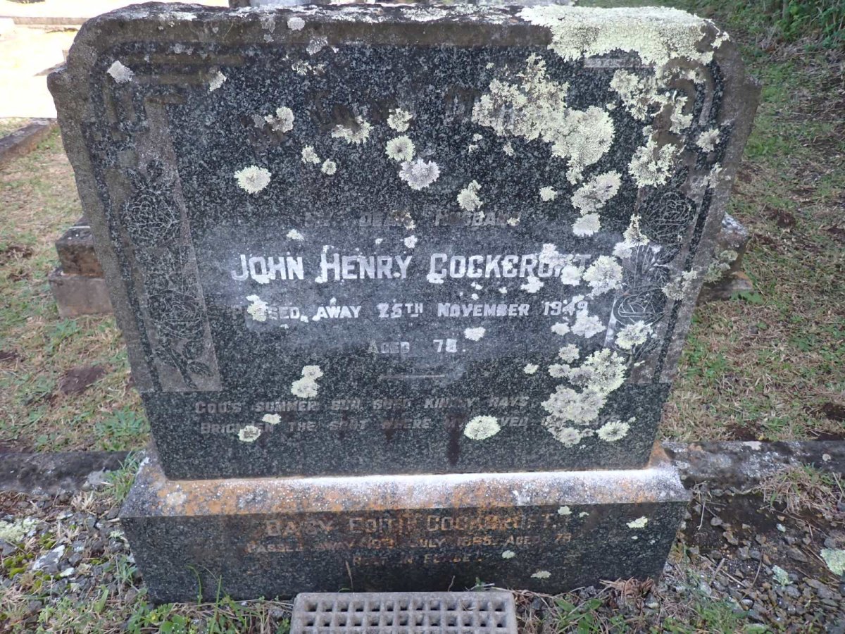 COCKCROFT John Henry -1949 &amp; Daisy Edith -1965