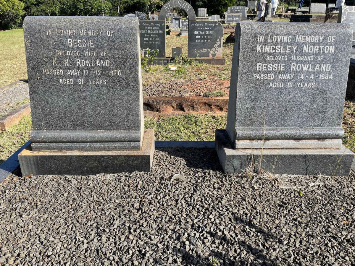 ROWLAND Kingsley Norton -1984 &amp; Bessie -1970