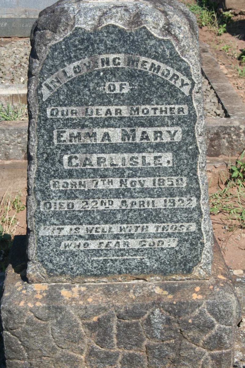 CARLISLE Emma May 1850-1922