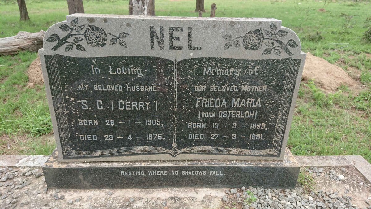 NEL S.C. 1905-1975 &amp; Frieda Maria OSTERLOH 1899-1981