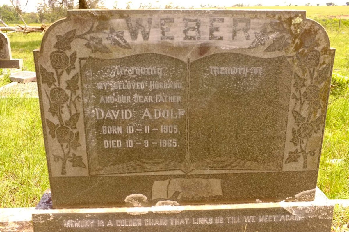 WEBER David Adolf 1905-1965