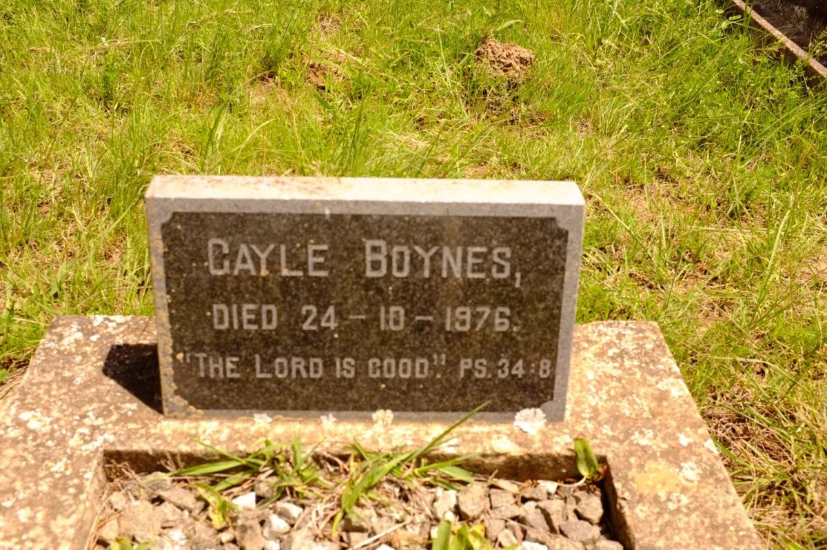 BOYNES Gayle  -1976
