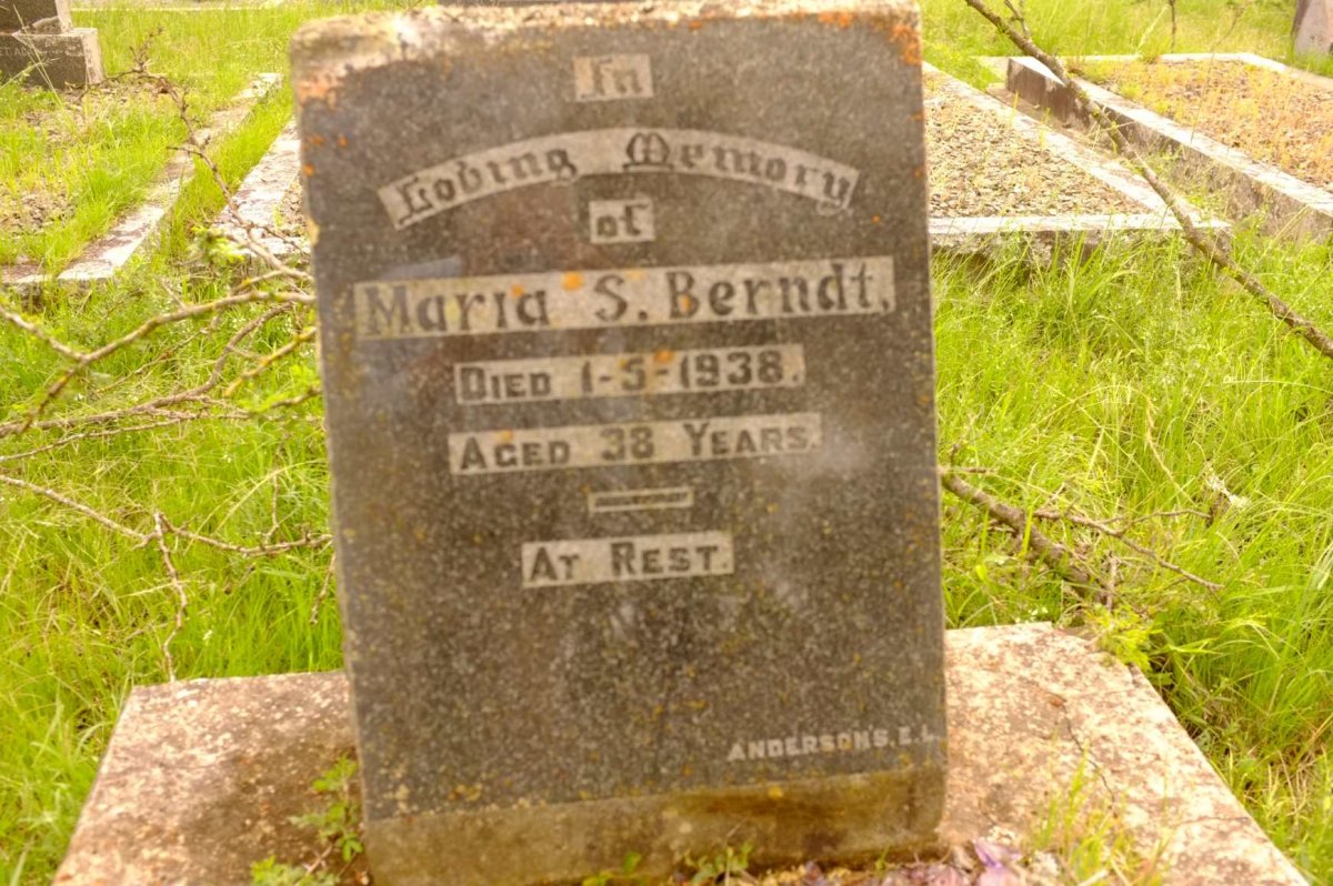 BERNDT Maria S.  -1938