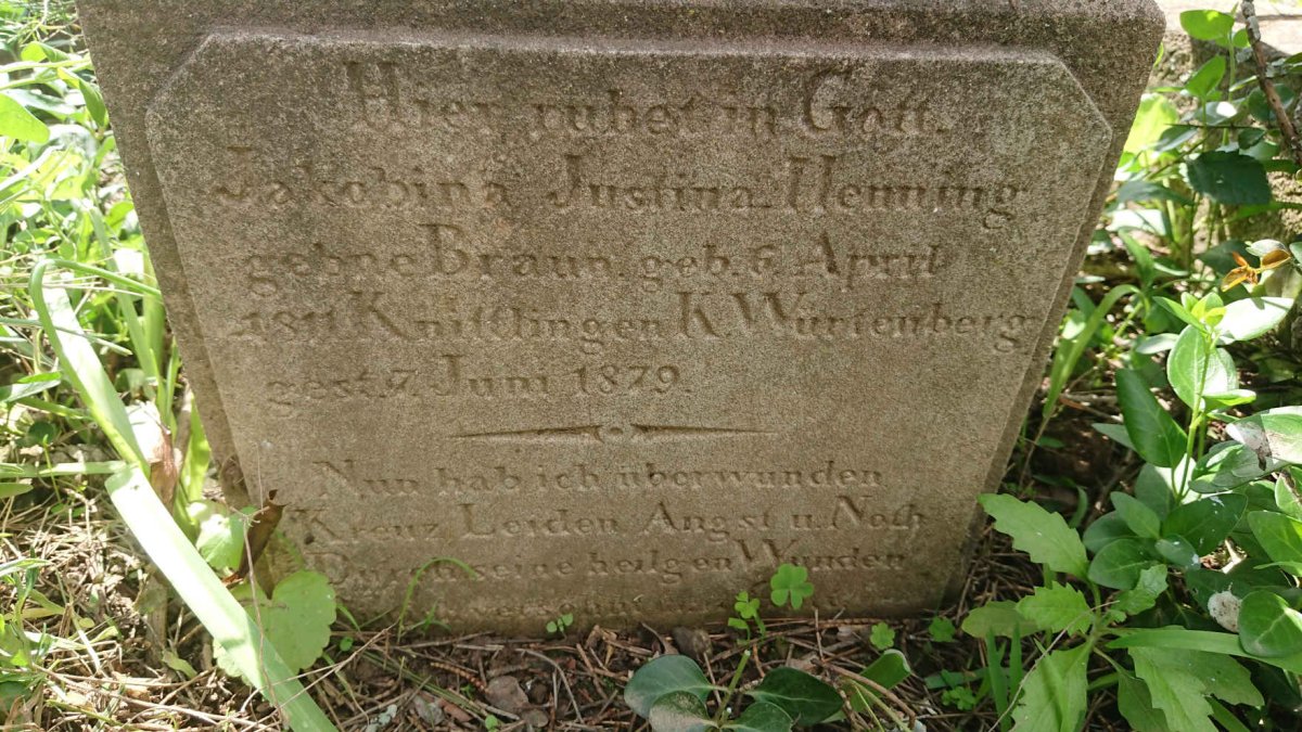 HENNING Jakobina Justina nee BRAUN 1811-1879