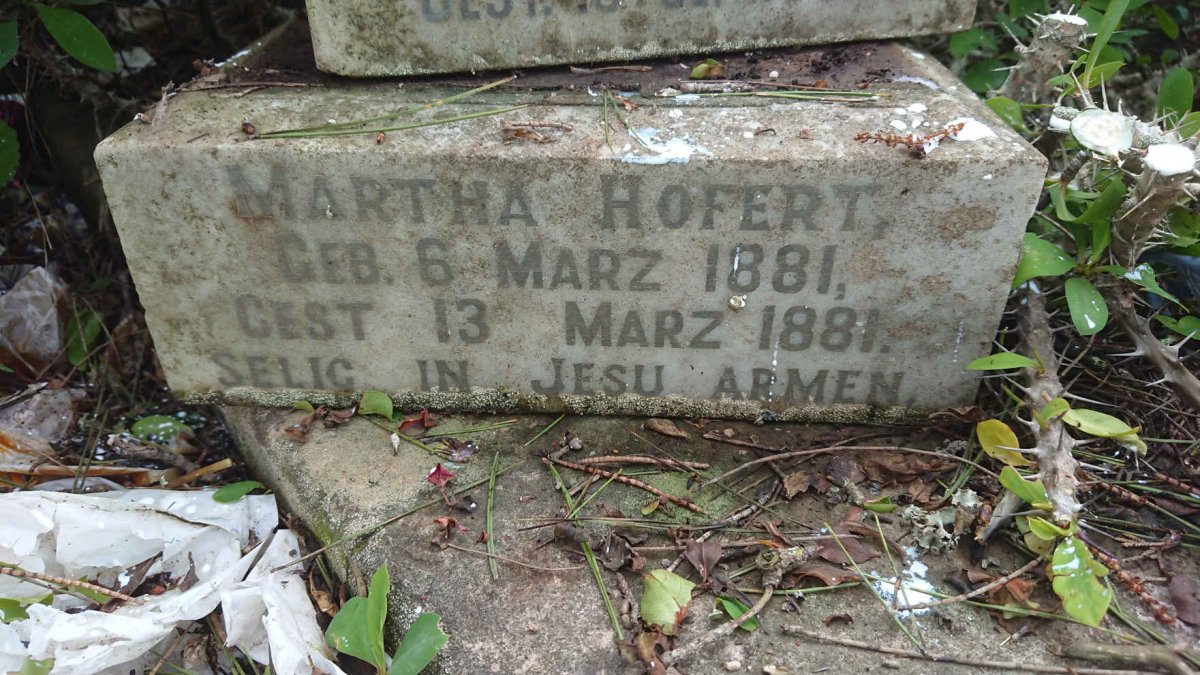 HOFERT Wilhelm 1877-1877 :: HOFERT Martha 1881-1881