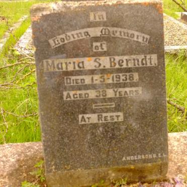 BERNDT Maria S.  -1938
