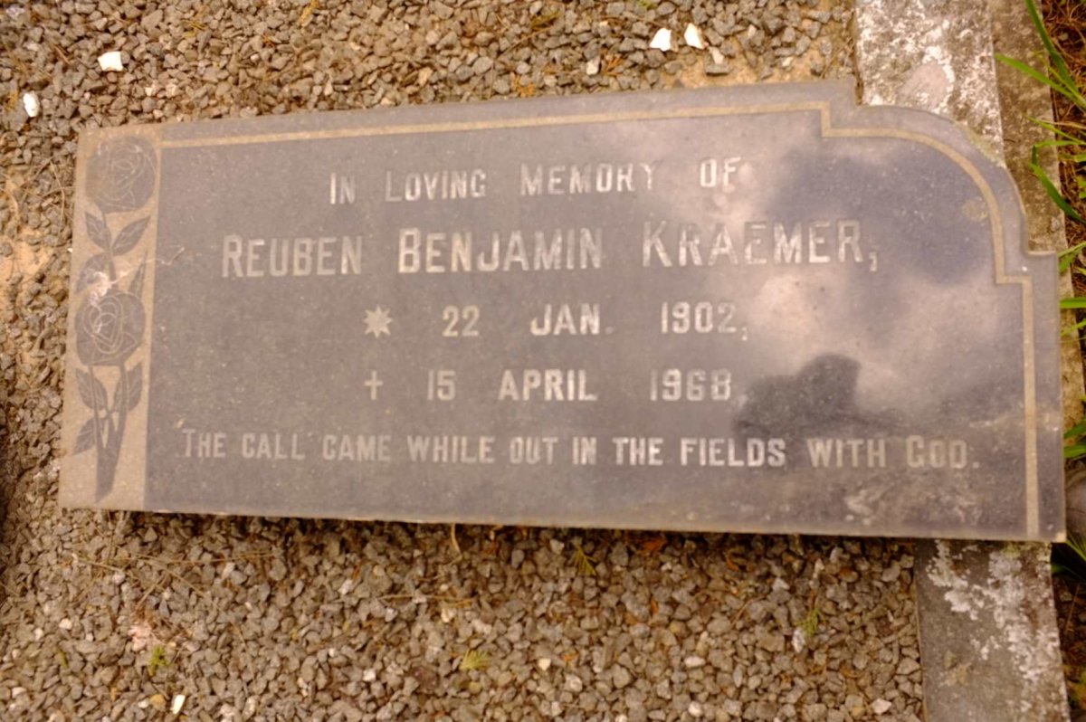 KRAEMER Reuben Benjamin 1902-1968