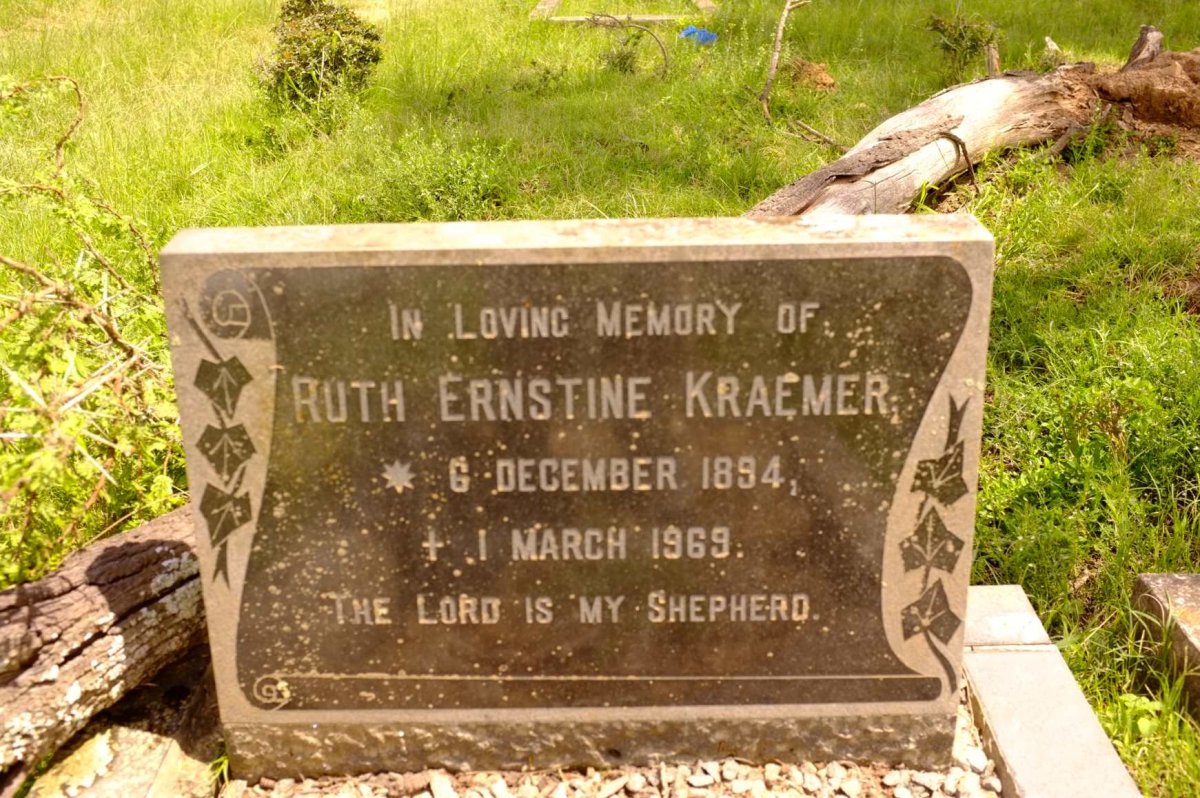 KRAEMER Ruth Ernstine 1894-1969