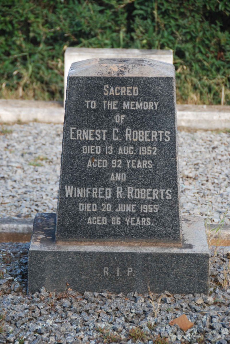 ROBERTS Ernest C. -1952 &amp; Winifred R. -1955