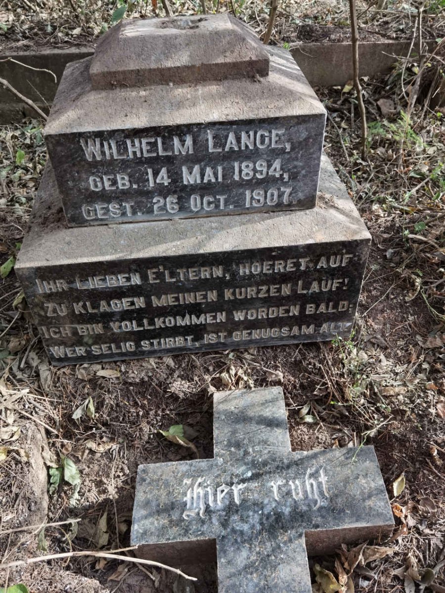 LANGE Wilhelm 1894-1907