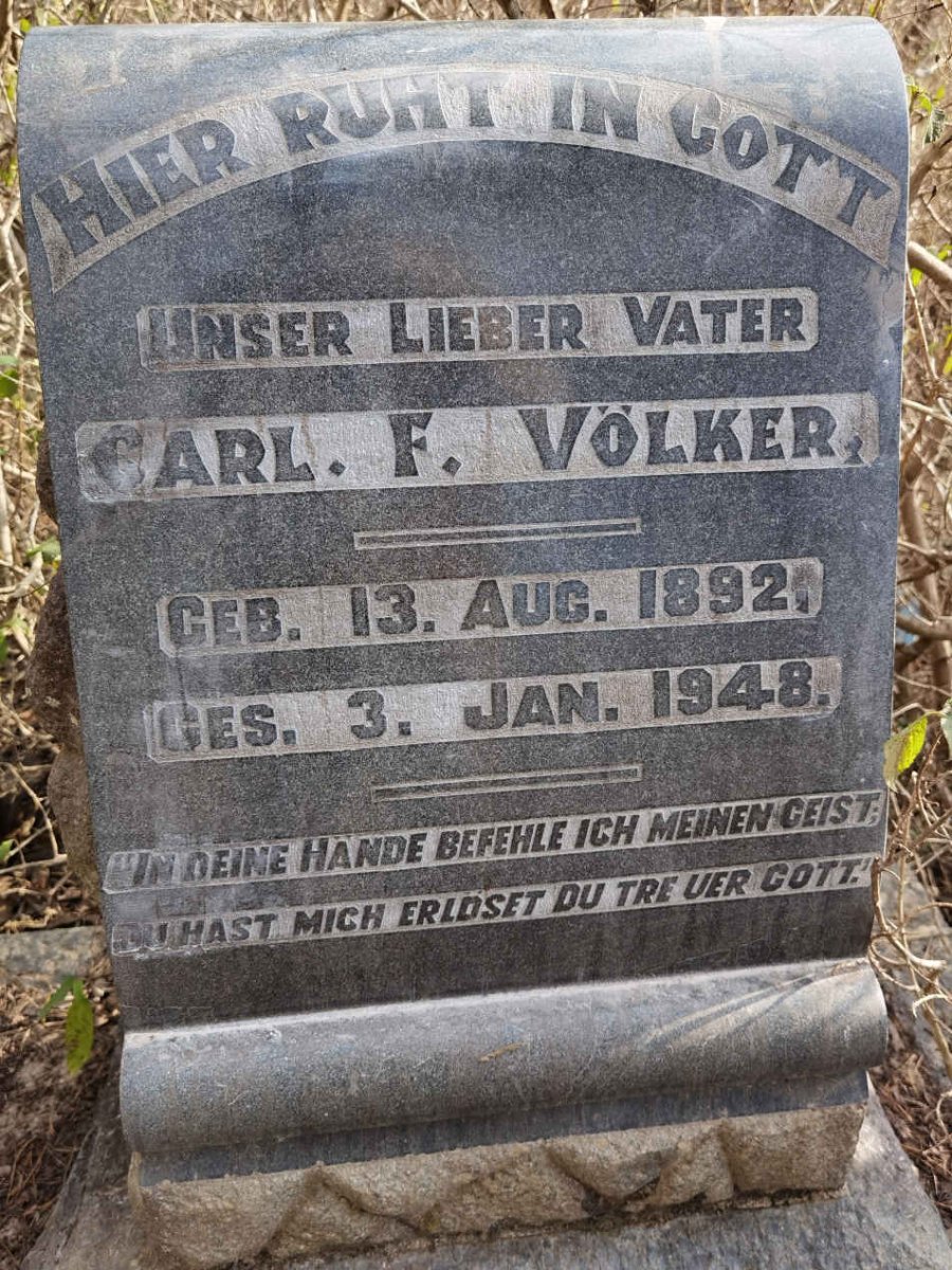 VOLKER Carl F. 1892-1948