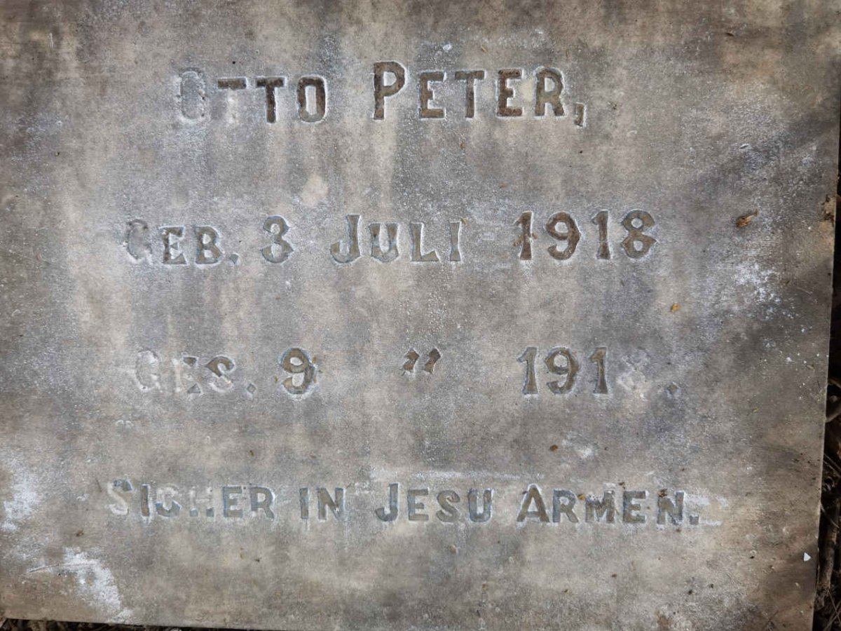 PETER Otto 1918-1918