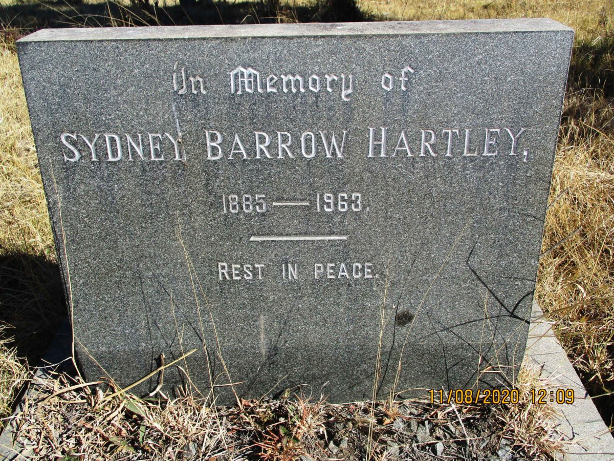 HARTLEY Sydney Barrow 1885-1963